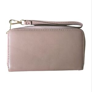 Mauve Rose Zipper Purse Wallet